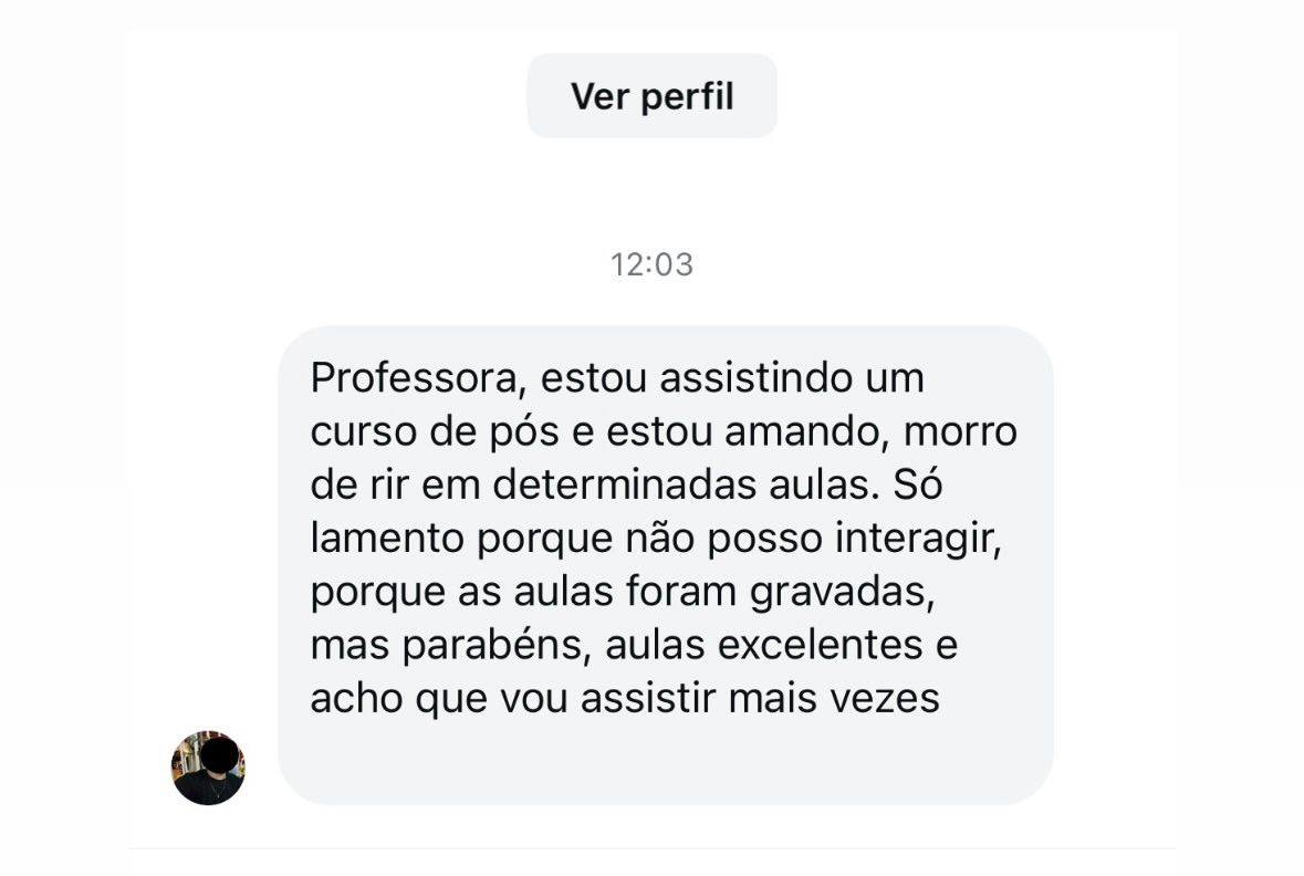 Depoimento real sobre conteúdo prático